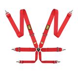 HARNESS FIRST 3 PULL UP FIA 8853-2016 RED
