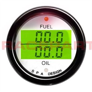 SPA Dual Fuel Pressure & Oil Pressure Gauge