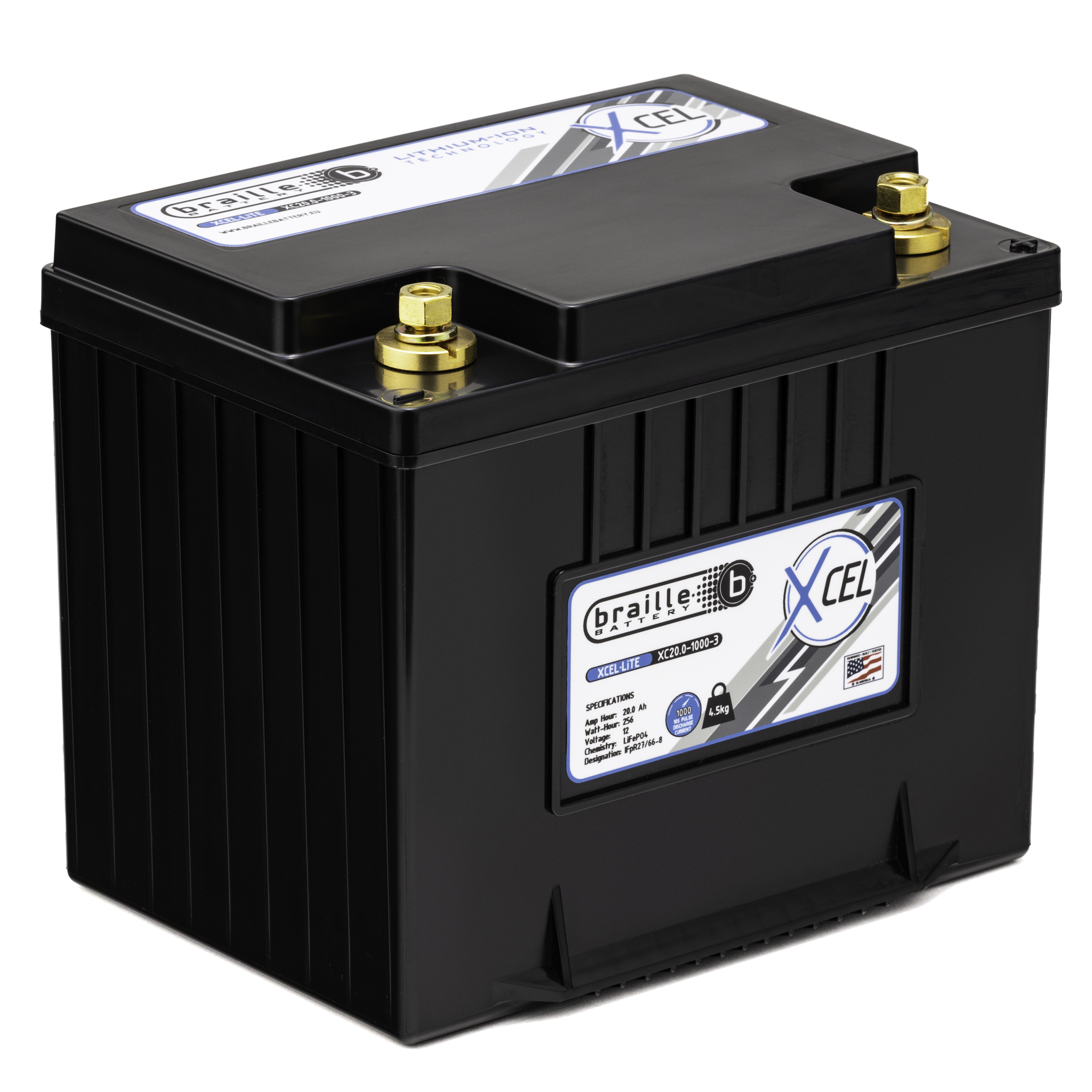 Braille Battery XcelLite 20 Ah Battery (239X173X203) Raceparts