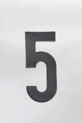 7" Race Numbers in Black (Individual Numbers)
