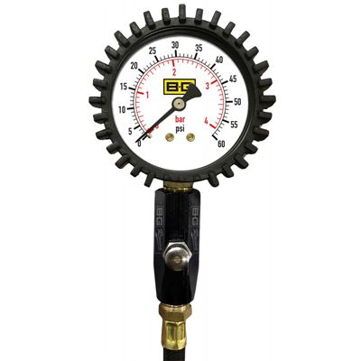 BG Racing 2.5" Tyre Pressure Gauge (0-60 PSI)