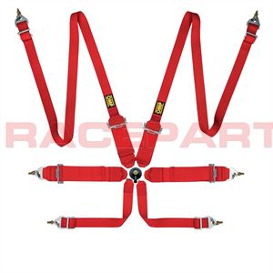 OMP FIRST 3-2" Harness Red