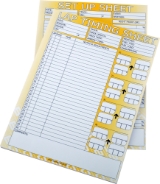 BG Racing Competition Vehicle Set-Up Sheet (Pack of 50)