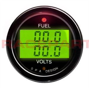 SPA Dual Fuel Pressure & Volts Gauge