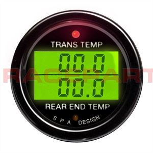 SPA Dual Transmission Temperature and Rear End Temperature Gauge
