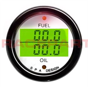 SPA Dual Fuel Pressure & Oil Temperature Gauge (DG212)