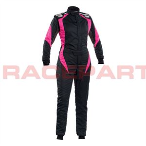 OMP First Elle Racing Suit (8856-2018) 38 Black & Fuchsia